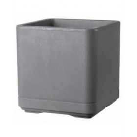 Vaso Deroma Grigio 38 x 38 x 39 cm Plastica Quadrato Secchio 38 cm