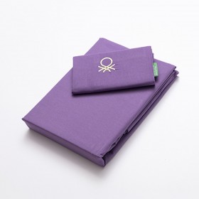 Set di copripiumino Benetton Rainbow Verde Viola 63 x 63 cm 2 Pezzi