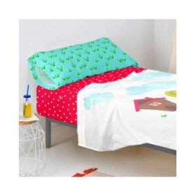 Lenzuolo con angoli HappyFriday MR FOX Multicolore Singolo