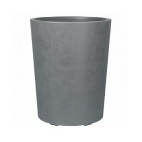 Vaso Deroma Grigio Plastica Rotondo Cilindro