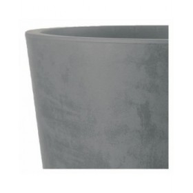 Vaso Deroma Grigio Plastica Rotondo Cilindro