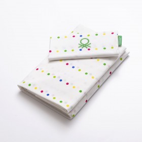 Set di Lenzuola Benetton RAINBOW 4 Pezzi