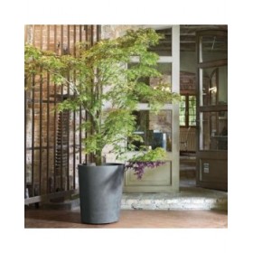 Vaso Deroma Grigio Plastica Rotondo Cilindro
