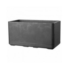 Vaso Autoirrigante Deroma Antracite 78 x 38 x 39 cm Plastica Rettangolare