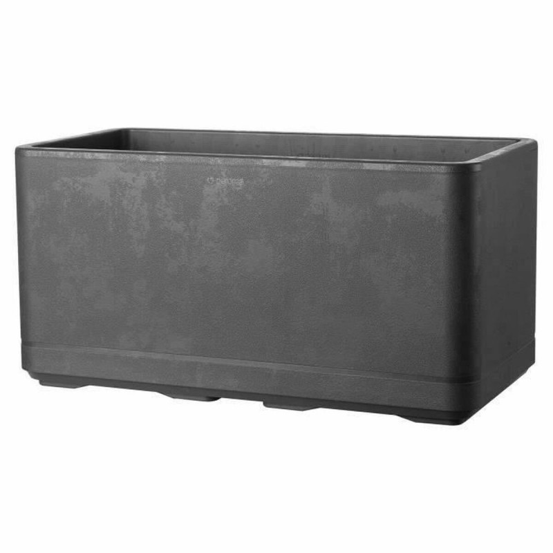 Vaso Autoirrigante Deroma Antracite 78 x 38 x 39 cm Plastica Rettangolare