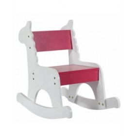Sedia a dondolo Alexandra House Living Bianco Rosso Legno MDF 33 x 55 x 51,5 cm Per bambini Giraffa