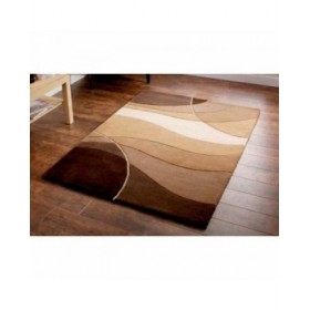 Tappeto Alexandra House Living Marrone Beige 170 x 3 x 120 cm Rettangolare