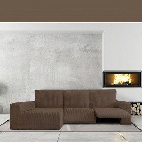 Rivestimento per chaise longue braccio lungo sinistro Eysa JAZ Marrone 180 x 120 x 360 cm