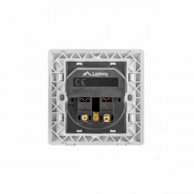 Spina di Alimentazione Lanberg AC-WS01-USB2-F