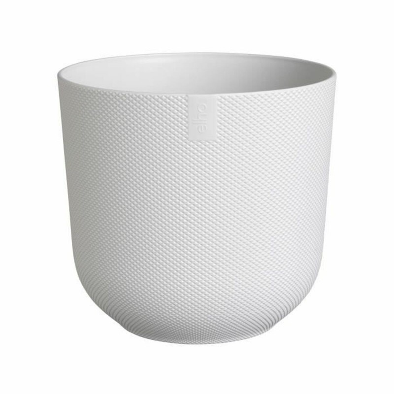 Vaso Elho Bianco Plastica Rotondo