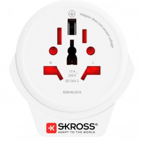 Adattatore per Prese Skross 1.500266 Bianco