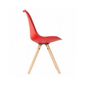 Sedia da Sala da Pranzo Alexandra House Living Rosso 48 x 83 x 54 cm