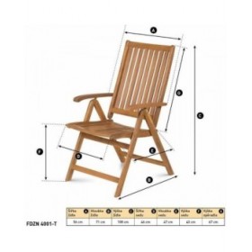 Sedia da giardino Fieldmann FDZN 4001-T