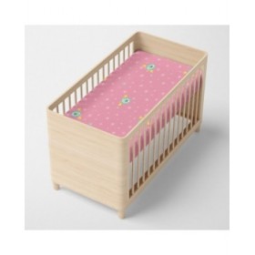 Lenzuolo con angoli HappyFriday MR FOX Multicolore Rosa 60 x 120 x 14 cm