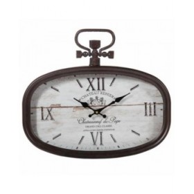 Orologio da Parete Alexandra House Living Bianco Marrone Metallo 45 x 2 x 40 cm