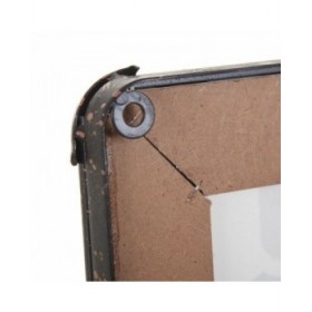 Quadro Alexandra House Living Tela Metallo Carta Legno MDF