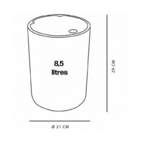 Cestino a pedale TODAY UTILITY Bianco 8,5 L polipropilene 21 x 29 cm
