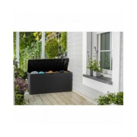 Cassapanca da esterno Keter Emily Grigio scuro Resina Plastica (118 x 45 x 58 cm)