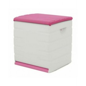 Forziere Plastiken 60 x 61 x 53 cm Beige Fucsia Plastica