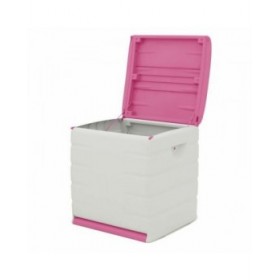 Forziere Plastiken 60 x 61 x 53 cm Beige Fucsia Plastica