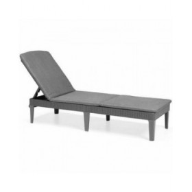 Lettino Allibert by KETER Jaipur Grigio Grigio scuro 187 x 58 x 29 cm
