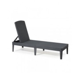 Lettino Allibert Jaipur Grigio scuro 187 x 58 x 29 cm