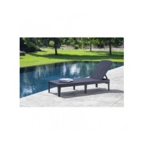 Lettino Allibert Jaipur Grigio scuro 187 x 58 x 29 cm