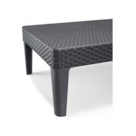 Lettino Allibert Jaipur Grigio scuro 187 x 58 x 29 cm