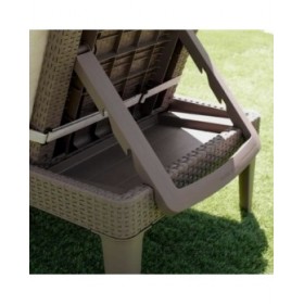 Lettino Algon Allibert Marrone 187 x 58 x 29 cm