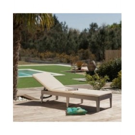 Lettino Algon Allibert Marrone 187 x 58 x 29 cm