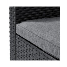 Poltrona da giardino Allibert by KETER San Remo rattan sintetico Grigio scuro PP (65 x 63 x 74 cm)