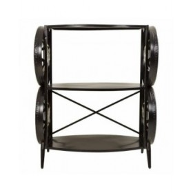 Scaffale Alexandra House Living Marrone scuro Metallo 51 x 117 x 97 cm