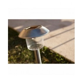 Lampada ad energia solare Lumisky Alesia LED Argentato Acciaio inossidabile Bianco Freddo (8 Unità)
