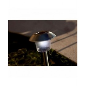 Lampada ad energia solare Lumisky Alesia LED Argentato Acciaio inossidabile Bianco Freddo (8 Unità)