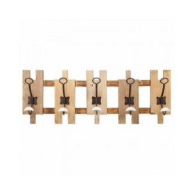 Appendiabiti da parete Alexandra House Living Naturale Legno di abete 10 x 25 x 70 cm