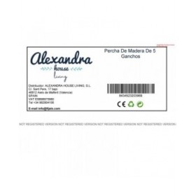Appendiabiti da parete Alexandra House Living Naturale Legno di abete 10 x 25 x 70 cm