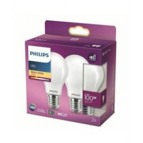 Lampadina LED Philips Equivalent 100 W E27 Bianco D (2700 K) (2 Unità)