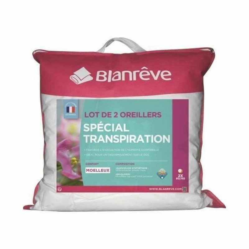 Cuscino Blanreve Bianco 60 x 60 cm (2 Unità)
