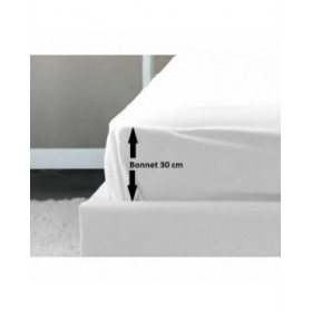 Lenzuolo con angoli aderenti Lovely Home Bianco Letto matrimoniale 180 x 200 cm