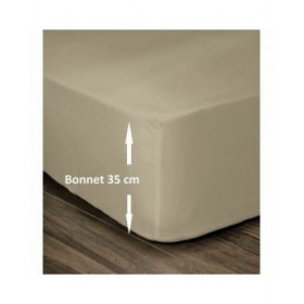 Lenzuolo con angoli aderenti Lovely Home Beige 180 x 200 180 x 200 cm