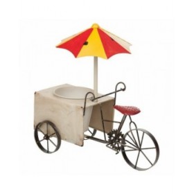 Vaso Alexandra House Living Tricycle Ferro 16 x 37 x 34 cm