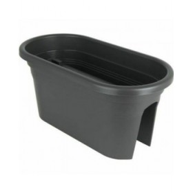 Vaso rettangolare da Balcone Artevasi   Antracite 30 x 60 x 27 cm
