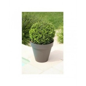 Vaso Riviera 414076 Rotondo Grigio Plastica