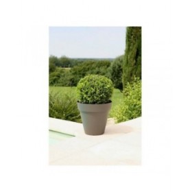 Vaso Riviera 414076 Rotondo Grigio Plastica