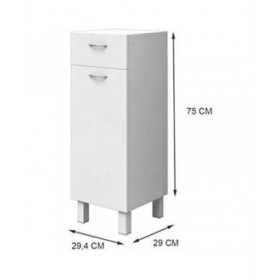 Armadio 75 x 29 x 29,4 cm Bianco 30 cm