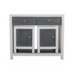 Ingresso Alexandra House Living Bianco Grigio 40 x 76 x 90 cm 3 Pezzi