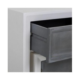 Ingresso Alexandra House Living Bianco Grigio 40 x 76 x 90 cm 3 Pezzi