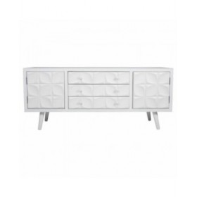 Cassettiera multiuso Alexandra House Living Bianco Legno di abete Legno MDF 43 x 58 x 136 cm
