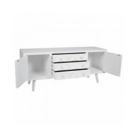 Cassettiera multiuso Alexandra House Living Bianco Legno di abete Legno MDF 43 x 58 x 136 cm