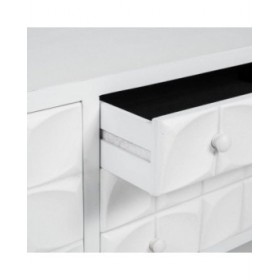 Cassettiera multiuso Alexandra House Living Bianco Legno di abete Legno MDF 43 x 58 x 136 cm